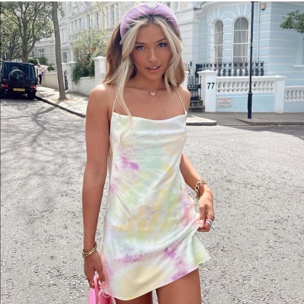 Zara Tie Dye Slip Dress